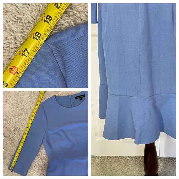 Banana Republic Blue Dress w/Bell Curve Sweep - Picture 7 of 8